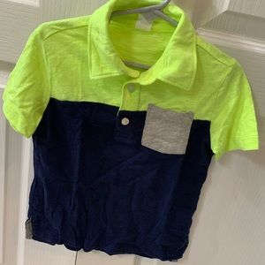Baby GAP, lime green, navy polo